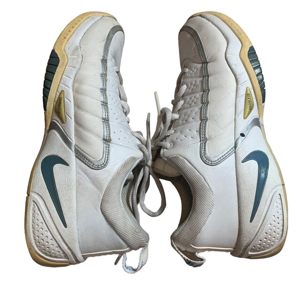 Nike Air Zoom Women’s Size 7 White Sneakers Laced y2k 90's Chunky Seinfeld - Picture 2 of 12